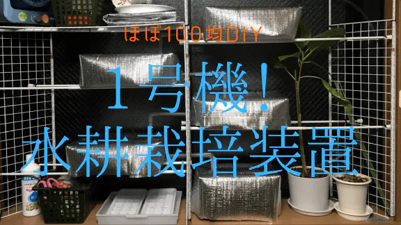 【100均DIY】初心者でも簡単！循環式の本格水耕栽培装置の作り方