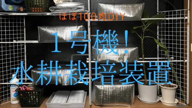 【100均DIY】初心者でも簡単！循環式の本格水耕栽培装置の作り方